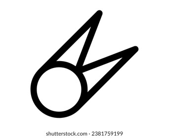 Alchemical symbol silhouette vector art