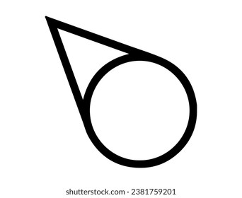 Alchemical symbol silhouette vector art