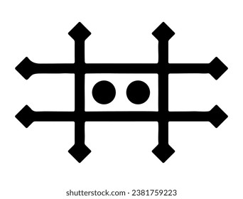 Alchemical symbol silhouette vector art