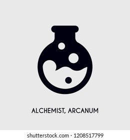 Alchemist, Arcanum vector icon