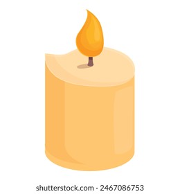 Alchemist burning candle icon cartoon vector. Magic alchemy. Toxic essence