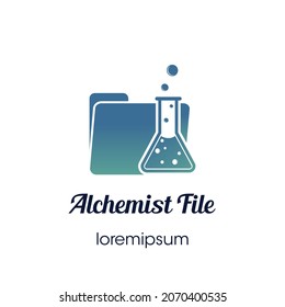 Alchemist File logo or symbol template design