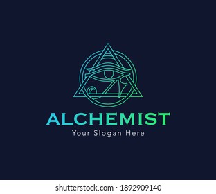 Alchemist Logo Monogram Shape Icon