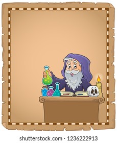 Alchemist topic parchment 2 - eps10 vector illustration.
