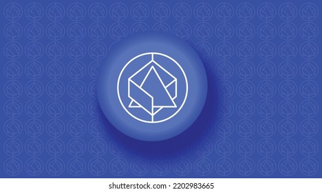 Alchemix ALCX cryptocurrency coin logo and symbol vector illustration. Virtual currency token 3D design svg