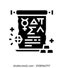 alchemy astrological glyph icon vector. alchemy astrological sign. isolated contour symbol black illustration