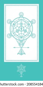 Alchemy astrology creative poster design