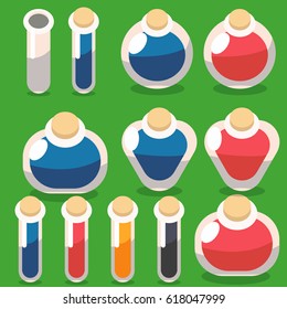 Alchemy flask vector art