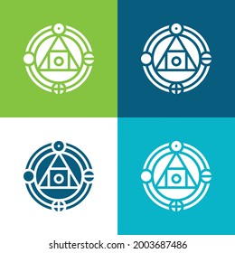 Alchemy Flat four color minimal icon set