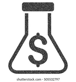 Alchemy grainy textured icon for overlay watermark stamps. Flat symbol with dust texture. Dotted vector gray ink rubber seal stamp with grunge design on a white background.