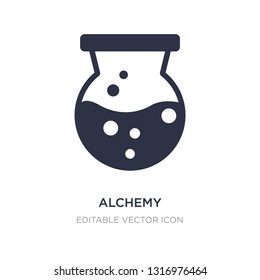 alchemy icon on white background. Simple element illustration from Miscellaneous concept. alchemy icon symbol design.