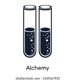 Alchemy icon vector isolated on white background for your web and mobile app design, Alchemy logo concept