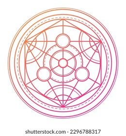 Alchemy is a magic circle. The magic circle, a symbol of mystical geometry