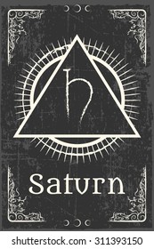 alchemy magic symbol, illustration in vector format