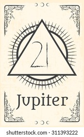 alchemy magic symbol, illustration in vector format