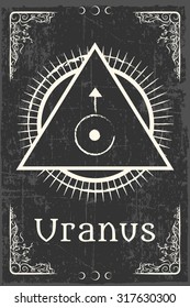 alchemy magic symbol, illustration in vector format