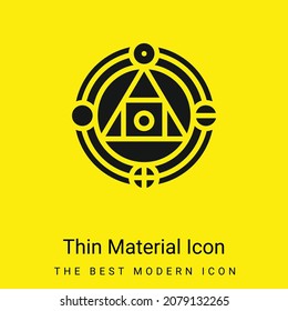 Alchemy minimal bright yellow material icon