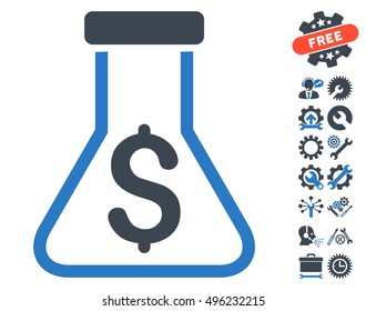 Alchemy pictograph with bonus tools pictograph collection. Vector illustration style is flat iconic bicolor symbols, smooth blue colors, white background.