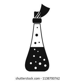 Alchemy potion icon. Simple illustration of alchemy potion vector icon for web design isolated on white background