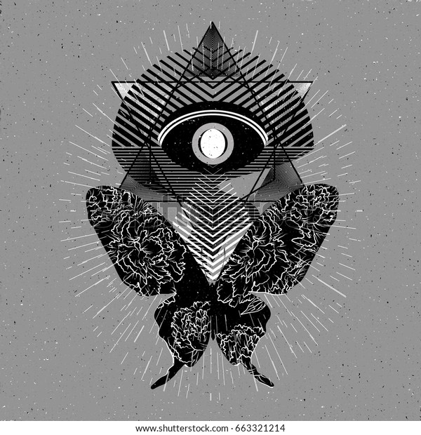 Alchemy Symbol Futuristic Print Design Poster Stock Vector (Royalty ...