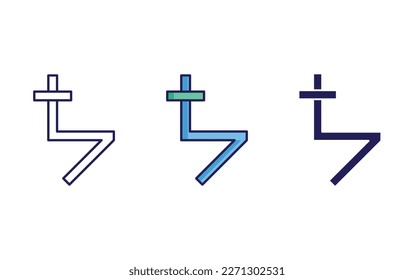 Alchemy Symbol line and solid illustration icon