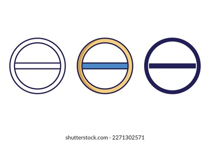 Alchemy Symbol line and solid illustration icon