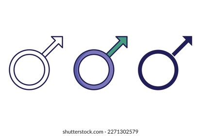 Alchemy Symbol line and solid illustration icon