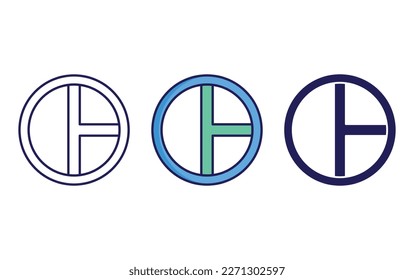 Alchemy Symbol line and solid illustration icon
