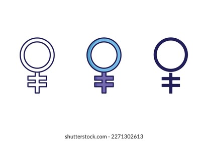Alchemy Symbol line and solid illustration icon