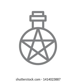 Alchemy symbol vector icon. Spiritual concept vector illustration.