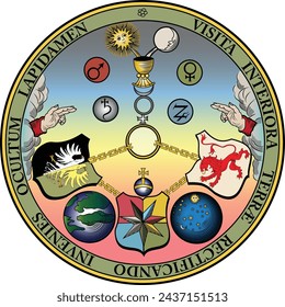 Alchemy's Emerald Tablet: Hermes, VITRIOL Acrostic, Mysticism, Philosopher's Stone, and Planetary Symbols