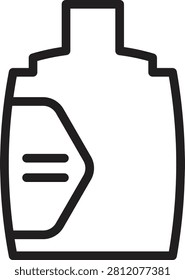 Alchohol Bottle Drink Line Icon