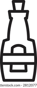 Alchohol Bottle Drink Line Icon