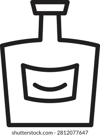 Alchohol Bottle Drink Line Icon
