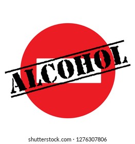 alcohol advertising sticker, label, stamp on white