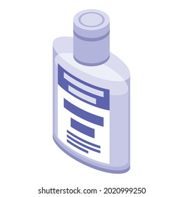 Alcohol antiseptic icon. Isometric of alcohol antiseptic vector icon for web design isolated on white background