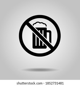 Alcohol Ban Mark Of Beer