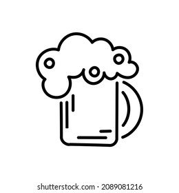 alcohol beer drink vector icon