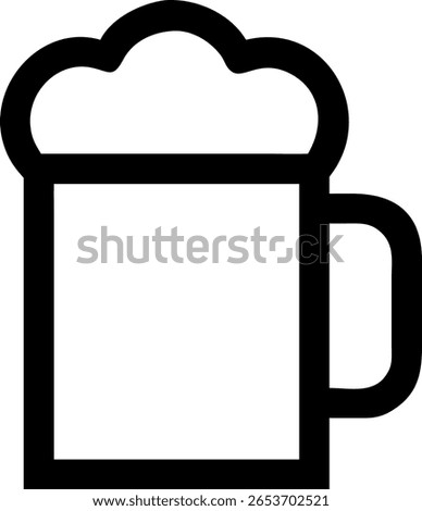Alcohol beer mug icon vector 