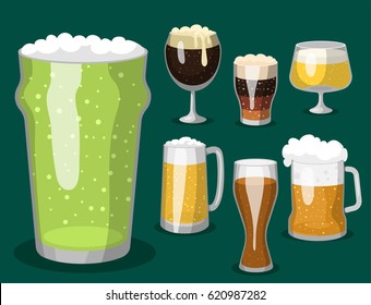 Alcohol beer vector illustration refreshment brewery and party dark beverage mug frosty craft drink.