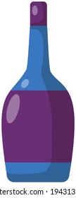 Alcohol, beverage made from fermented grapes. Bottle of red wine. Dry grape alcoholic drink