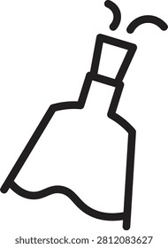 Alcohol Bottle Bung Line Icon