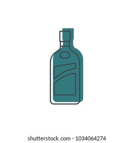 Alcohol bottle doodle icon