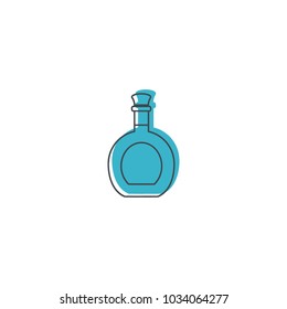Alcohol bottle doodle icon