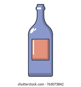 Alcohol bottle icon. Cartoon illustration of alcohol bottle vector icon for web