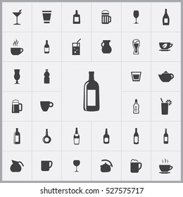 alcohol bottle icon. drinks icons universal set for web and mobile