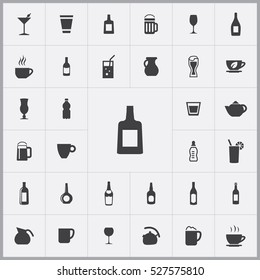 alcohol bottle icon. drinks icons universal set for web and mobile