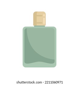 Icono de botella de alcohol. Ilustración plana del icono del vector de botella de alcohol aislado en fondo blanco