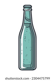 Symbol für Alkoholflasche, Design-Symbol für flüssigen Tropfen einzeln