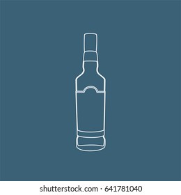 Alcohol bottle icon, vector illustration design. Drinks collection.